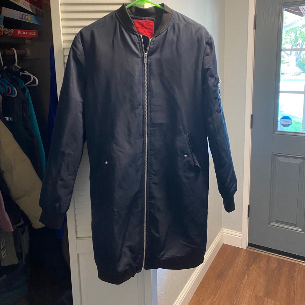 Blue Emory Park long zip jacket